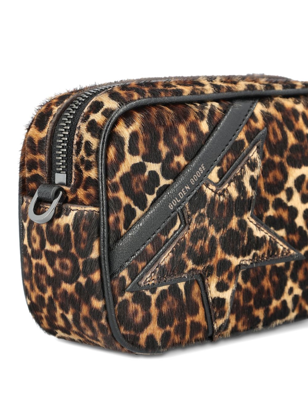 Golden Goose Women's Mini Star Bag In Animal-Print Pony Skin With Tone-On-Tone Star