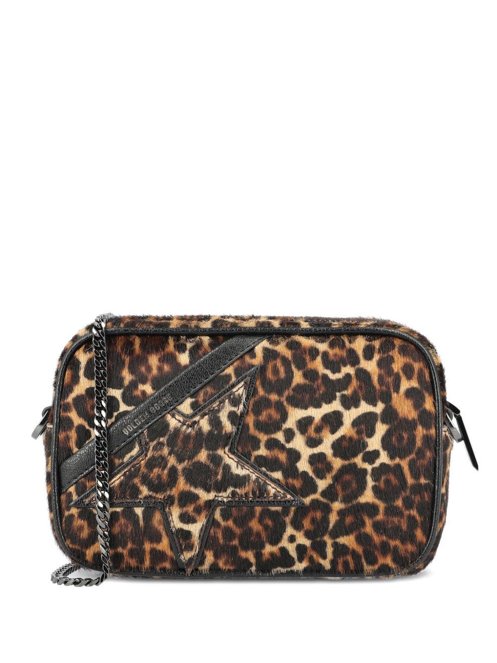 Golden Goose Women's Mini Star Bag In Animal-Print Pony Skin With Tone-On-Tone Star