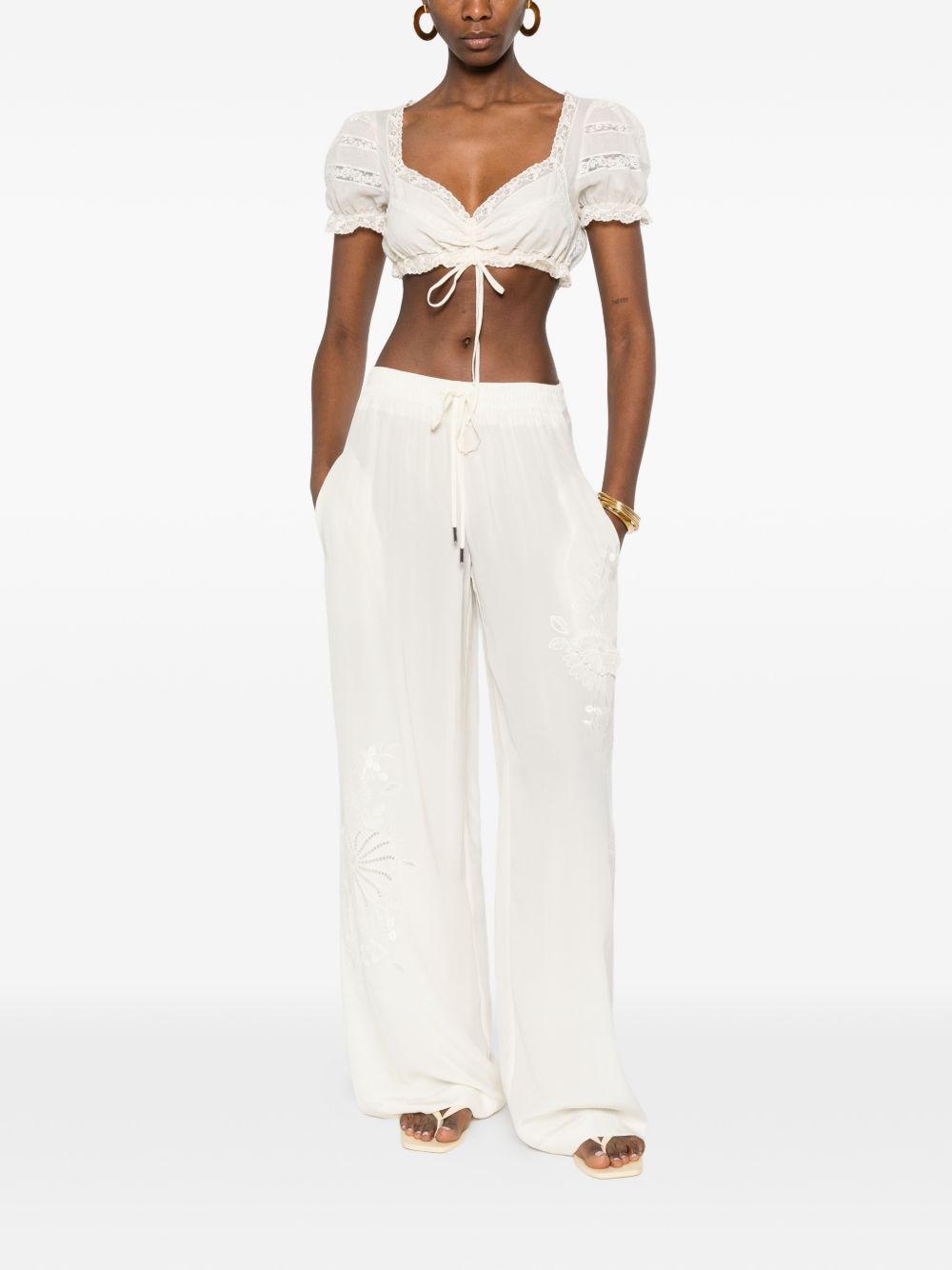 Ermanno Scervino Women's Silk Pajama Trousers