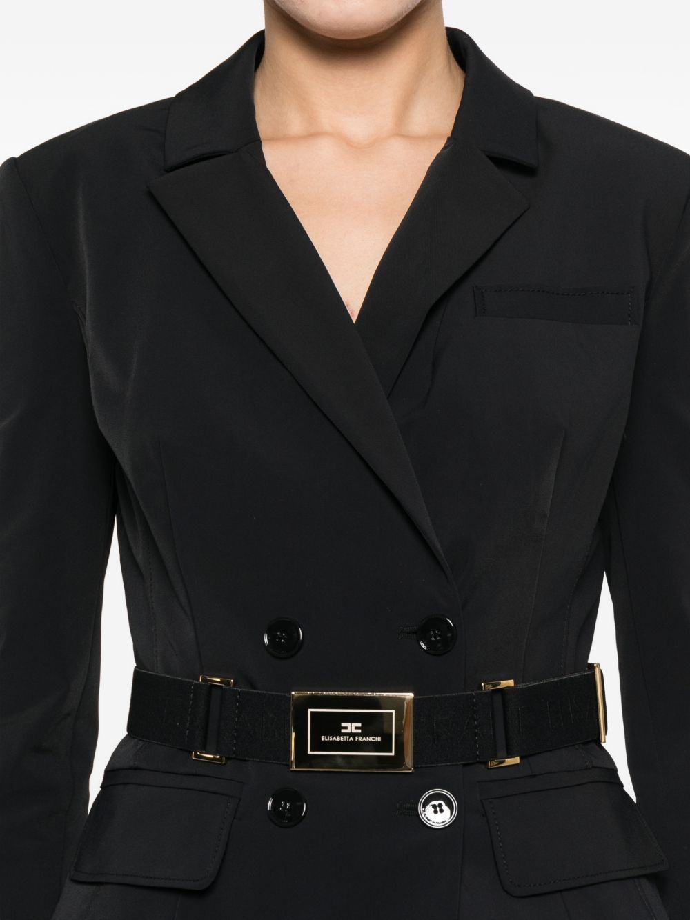 Elisabetta Franchi Women's Belted Double-Breasted Jacket