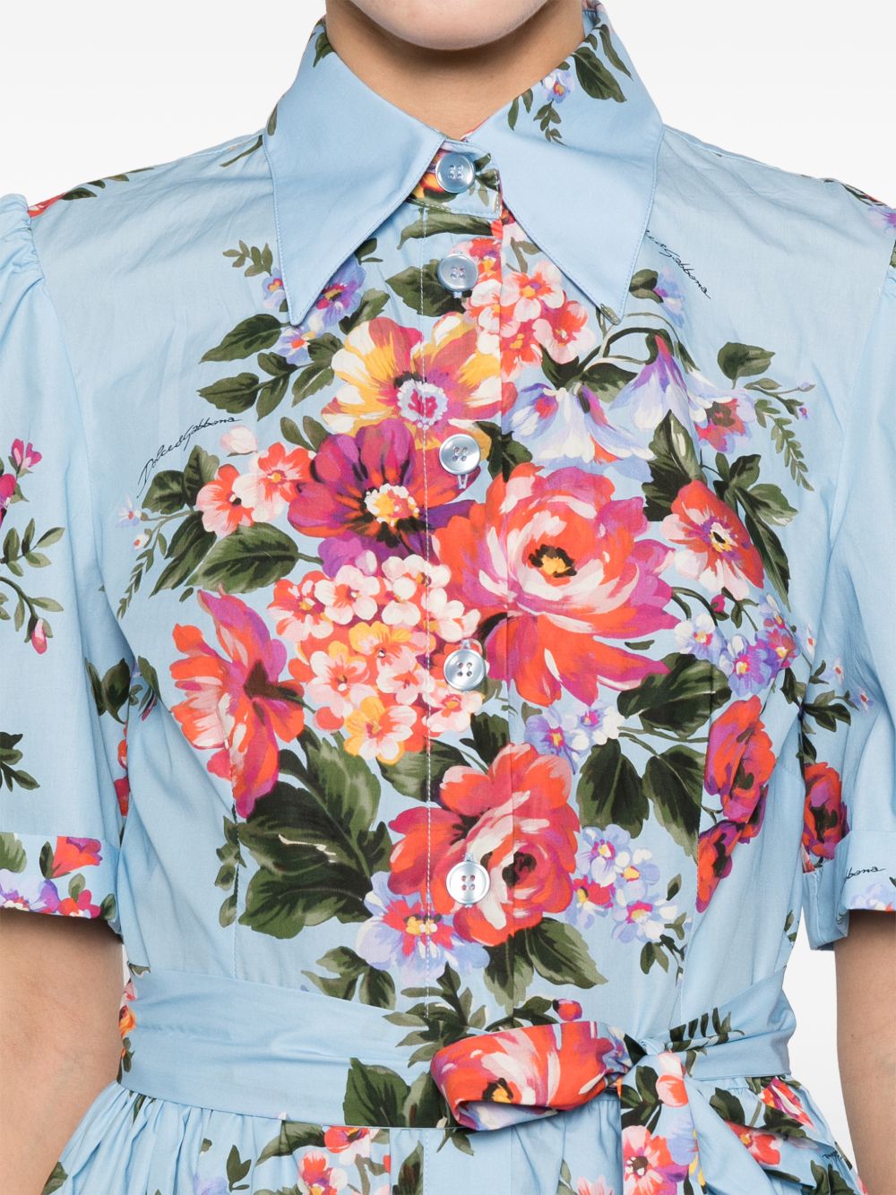 Dolce & Gabbana Women's Flower Print Midi Dress