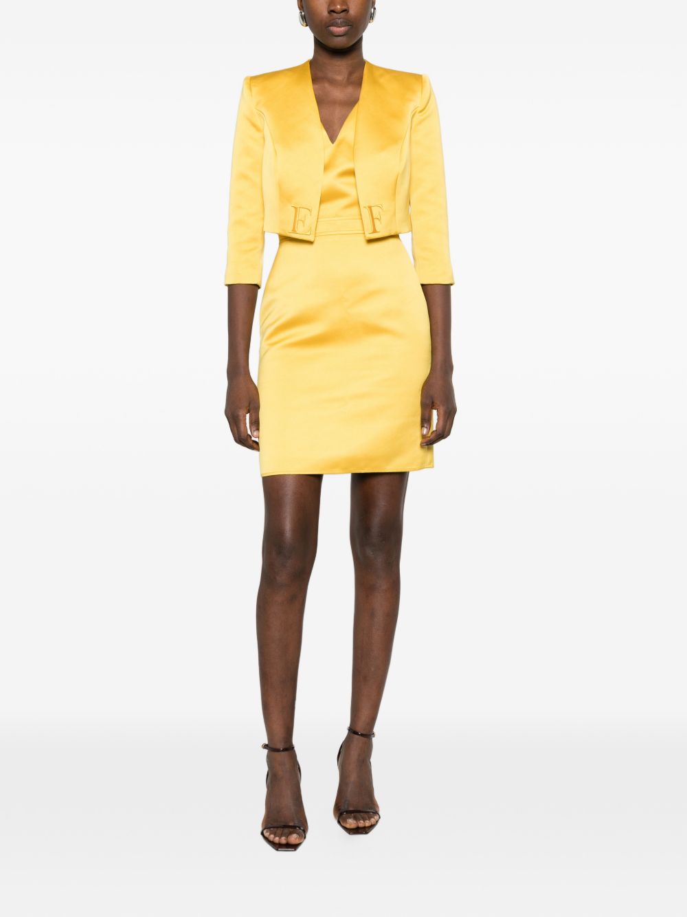 Elisabetta Franchi Women's V-Neck Midi Dress