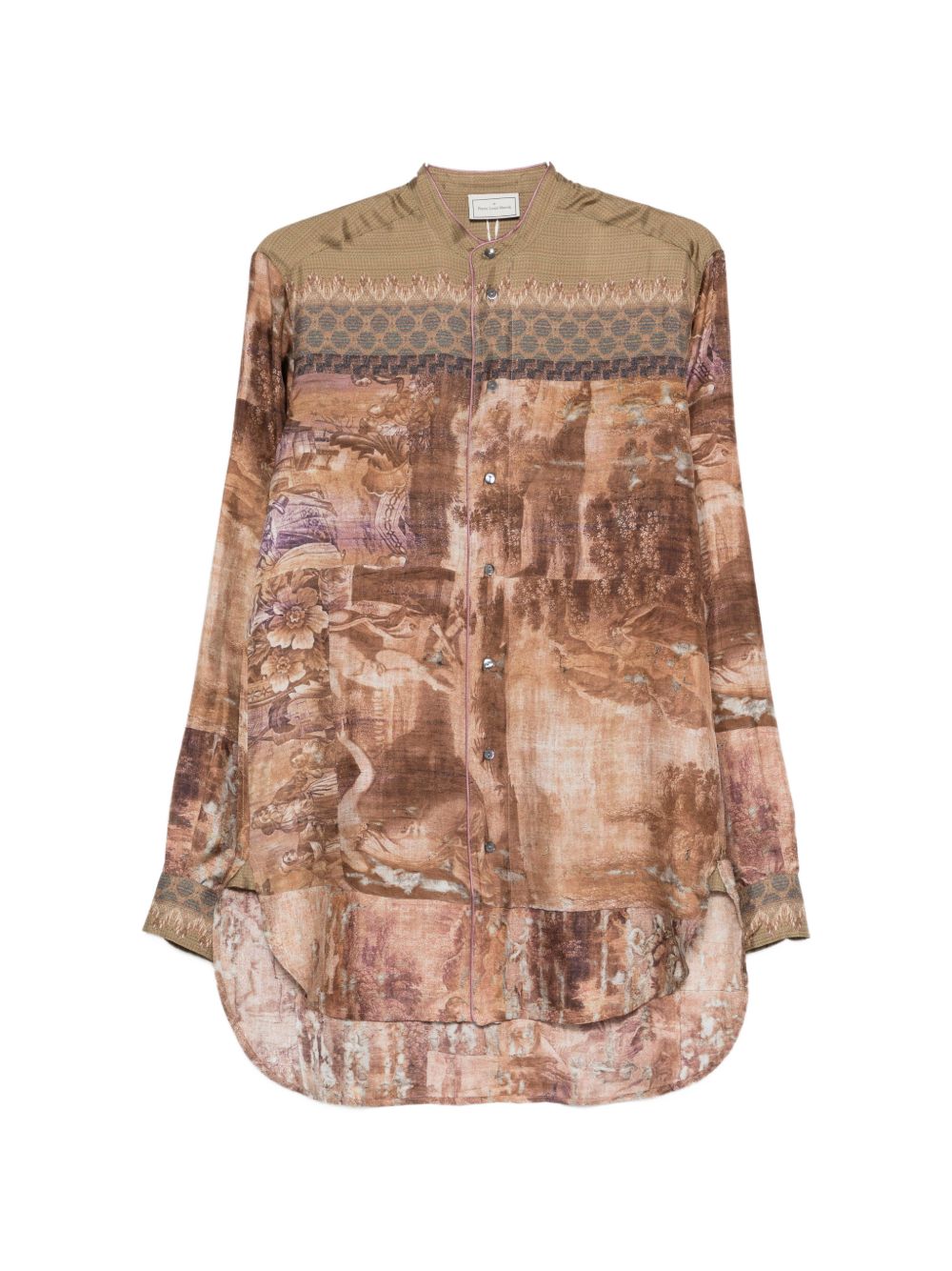 Pierre Louis Mascia Women's Printed Silk Shirt