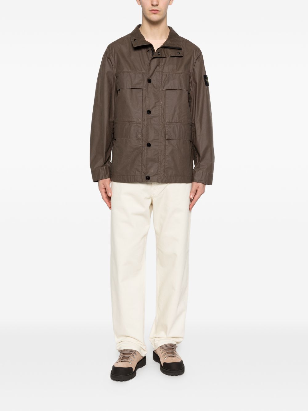 Stone Island Men's Cotton Blend Jacket