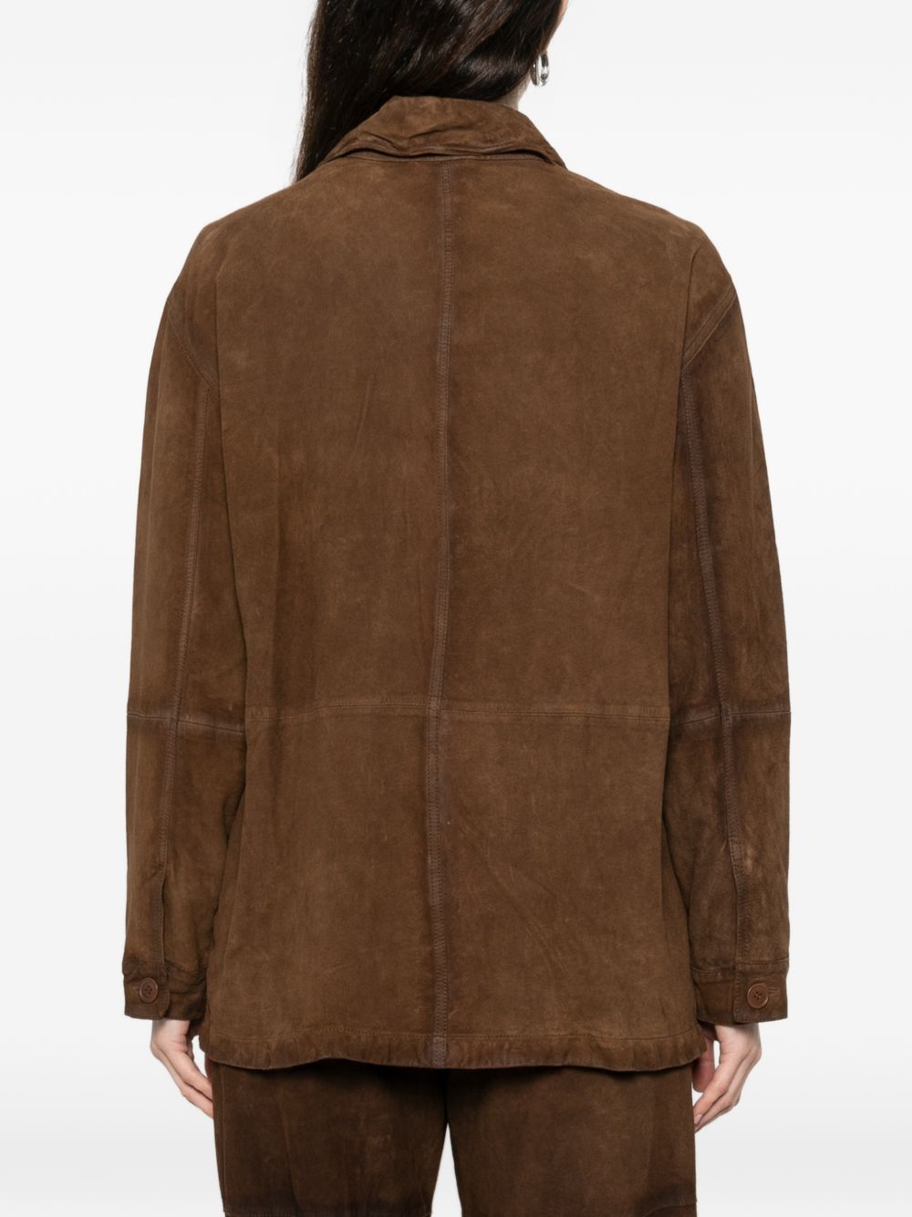 P.A.R.O.S.H. Suede Leather Jacket