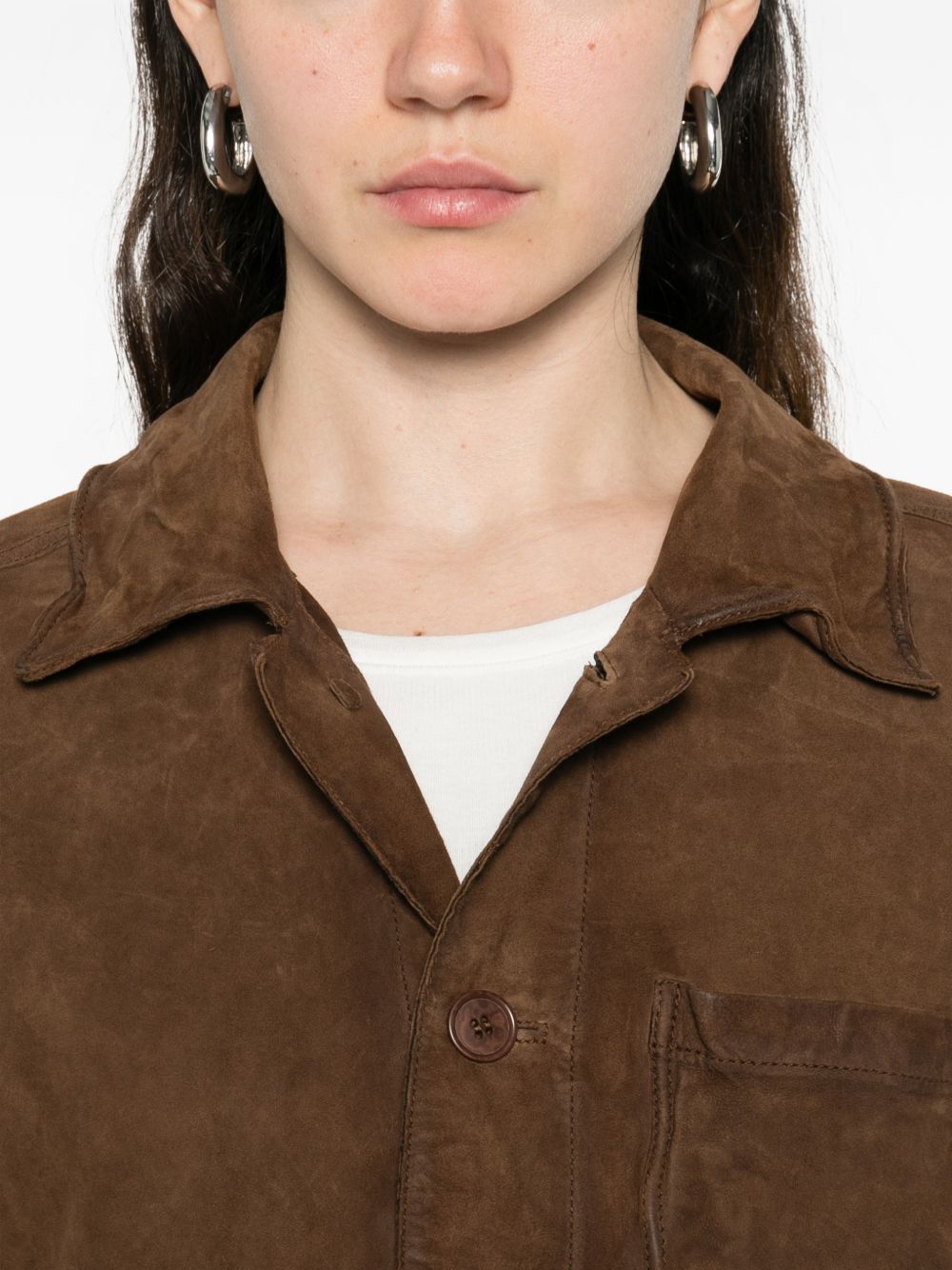 P.A.R.O.S.H. Suede Leather Jacket