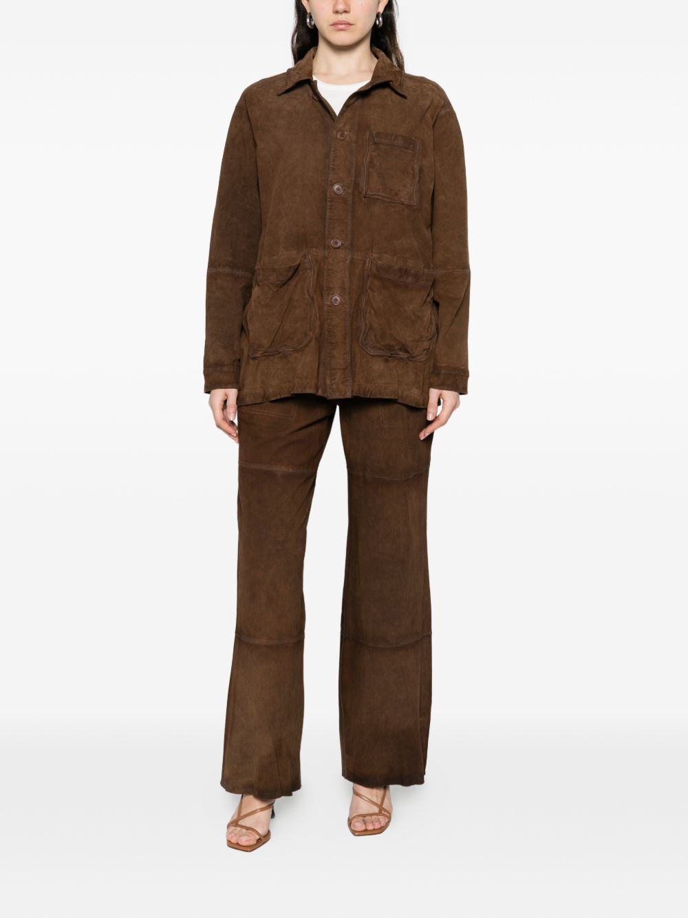 P.A.R.O.S.H. Suede Leather Jacket