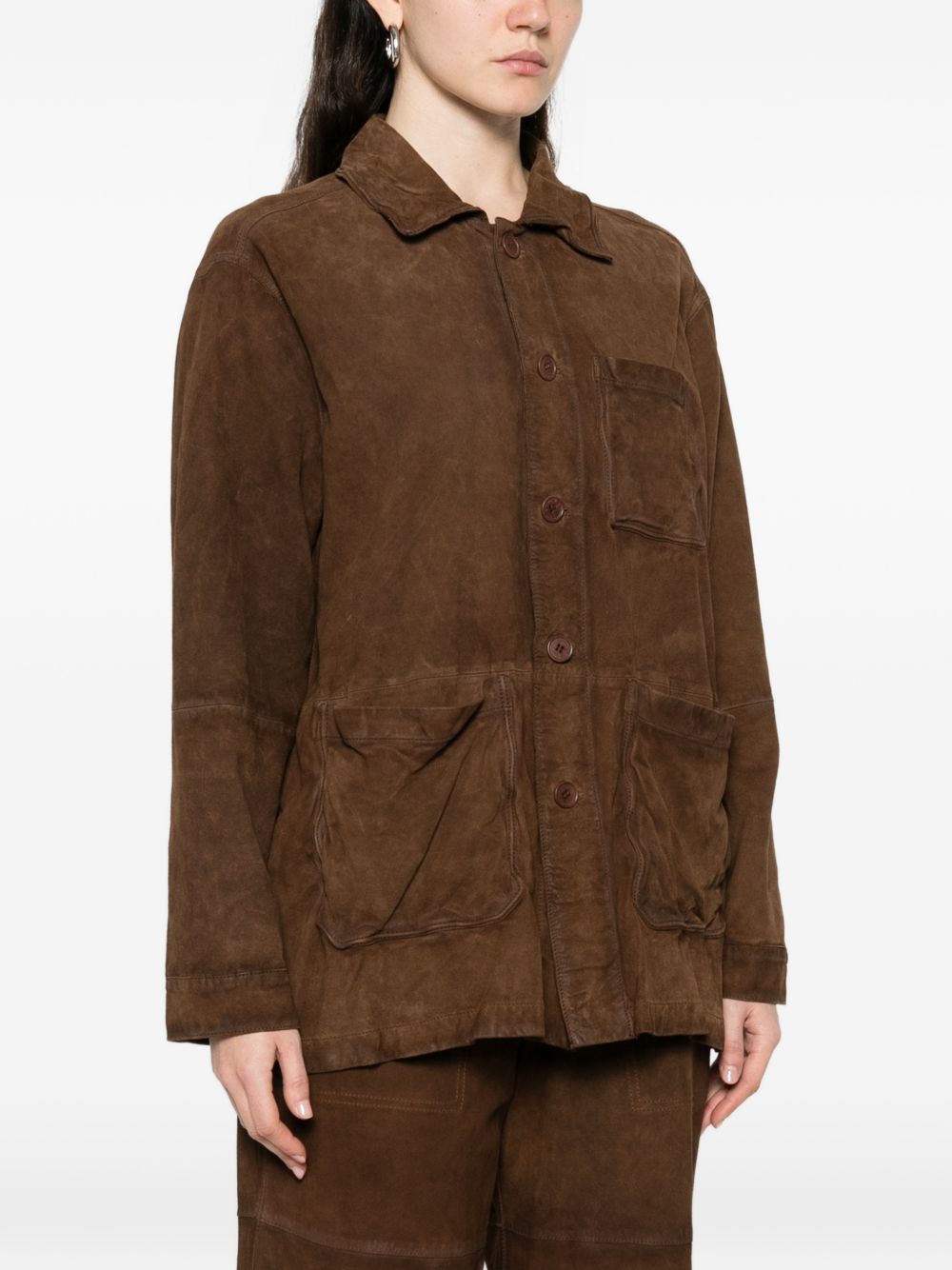 P.A.R.O.S.H. Suede Leather Jacket