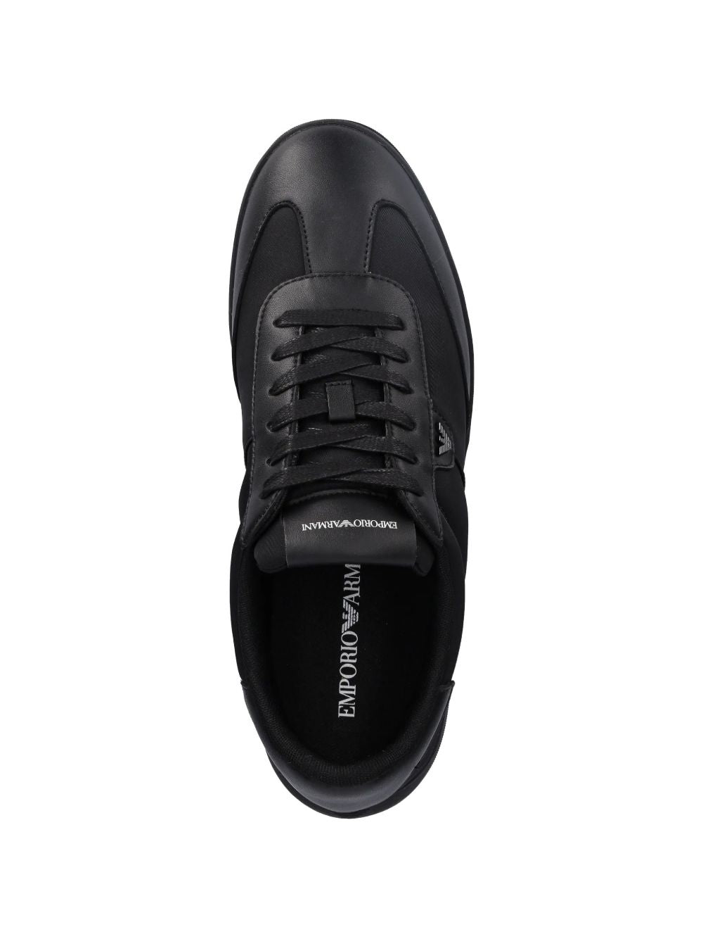 Emporio Armani Men's Nylon Sneakers With Leather Details