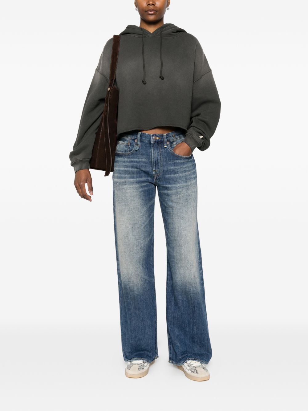 Golden Goose Women's Cotton Cropped Hoodie