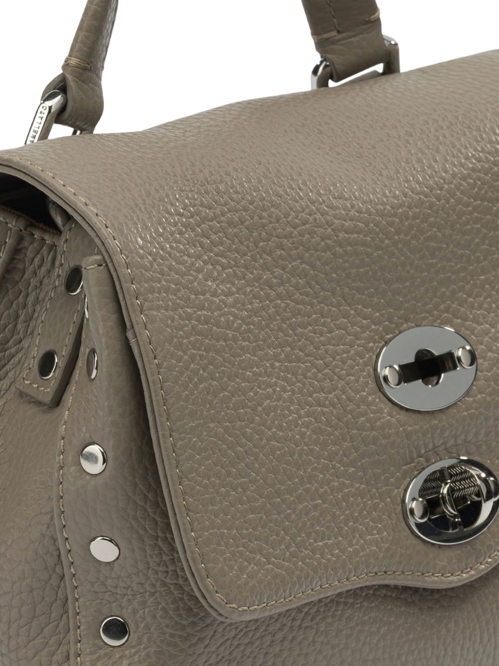 Zanellato Women's Postina® Baby Bag In Hammered Grey Creta Leather