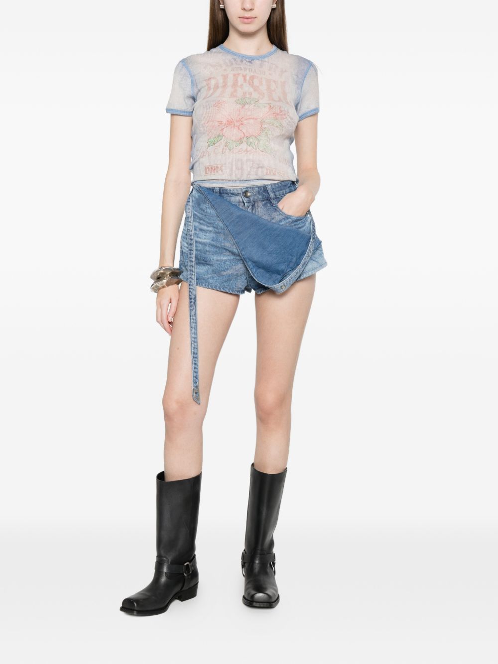 Diesel Women's Denim Cotton Shorts