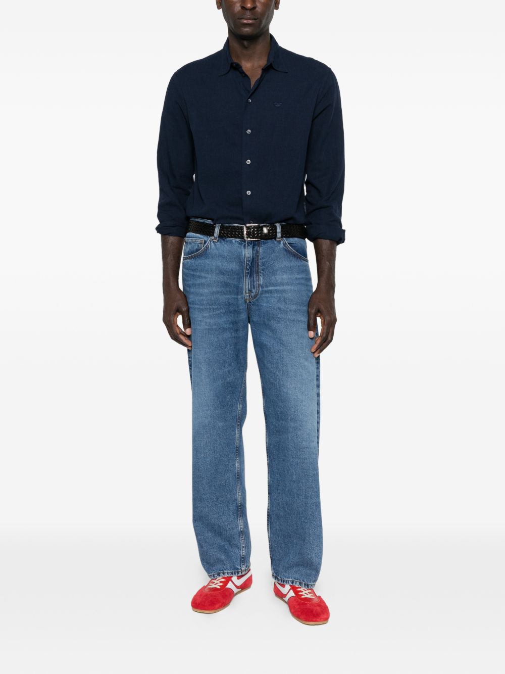 Emporio Armani Men's Linen Blend Shirt