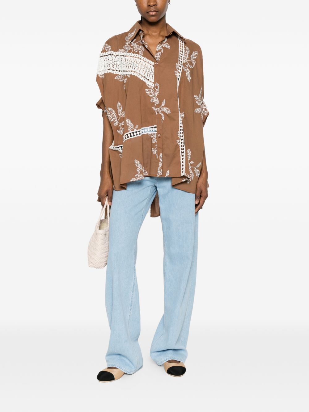 Bye Women's Printed Cotton Shirt