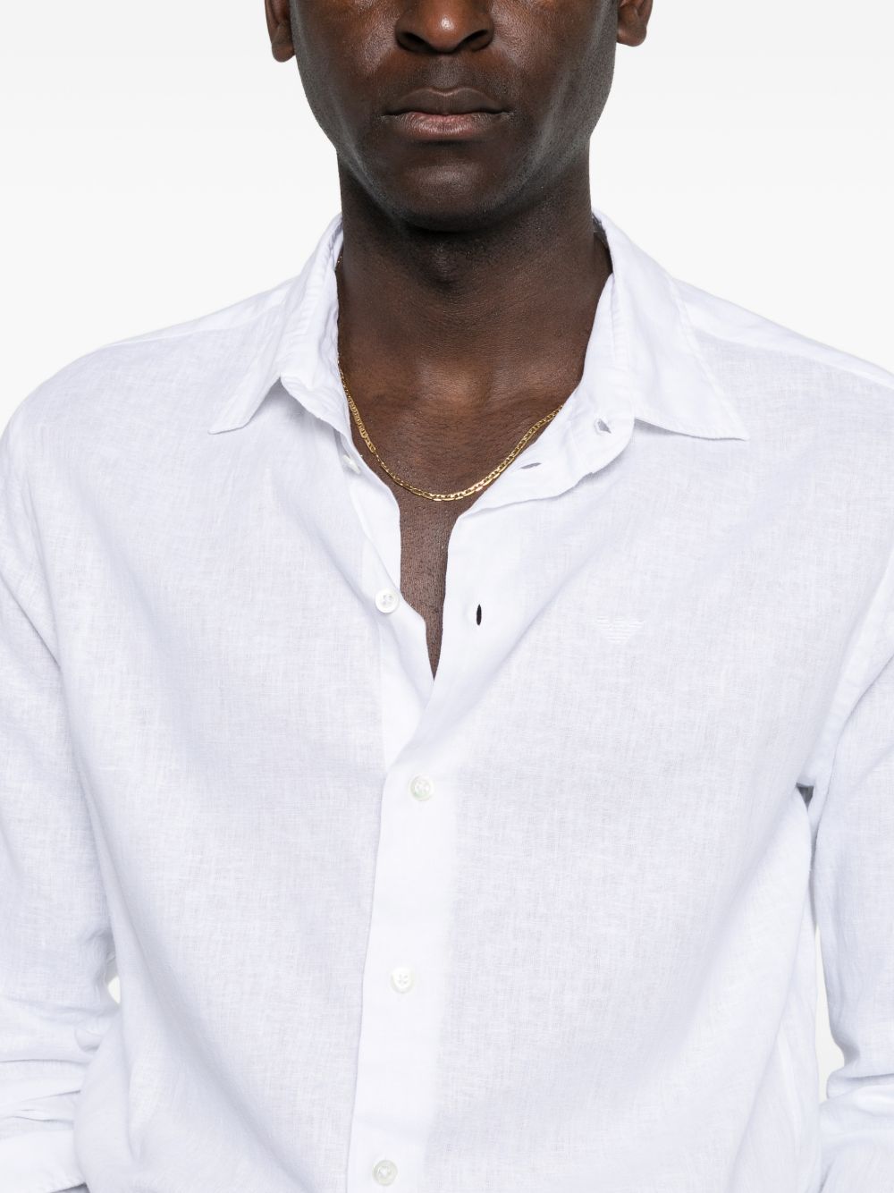 Emporio Armani Men's Linen Blend Shirt