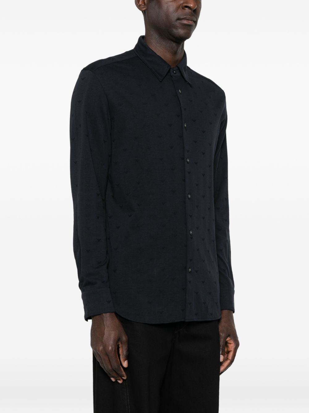 Emporio Armani Men's Logo Cotton Shirt