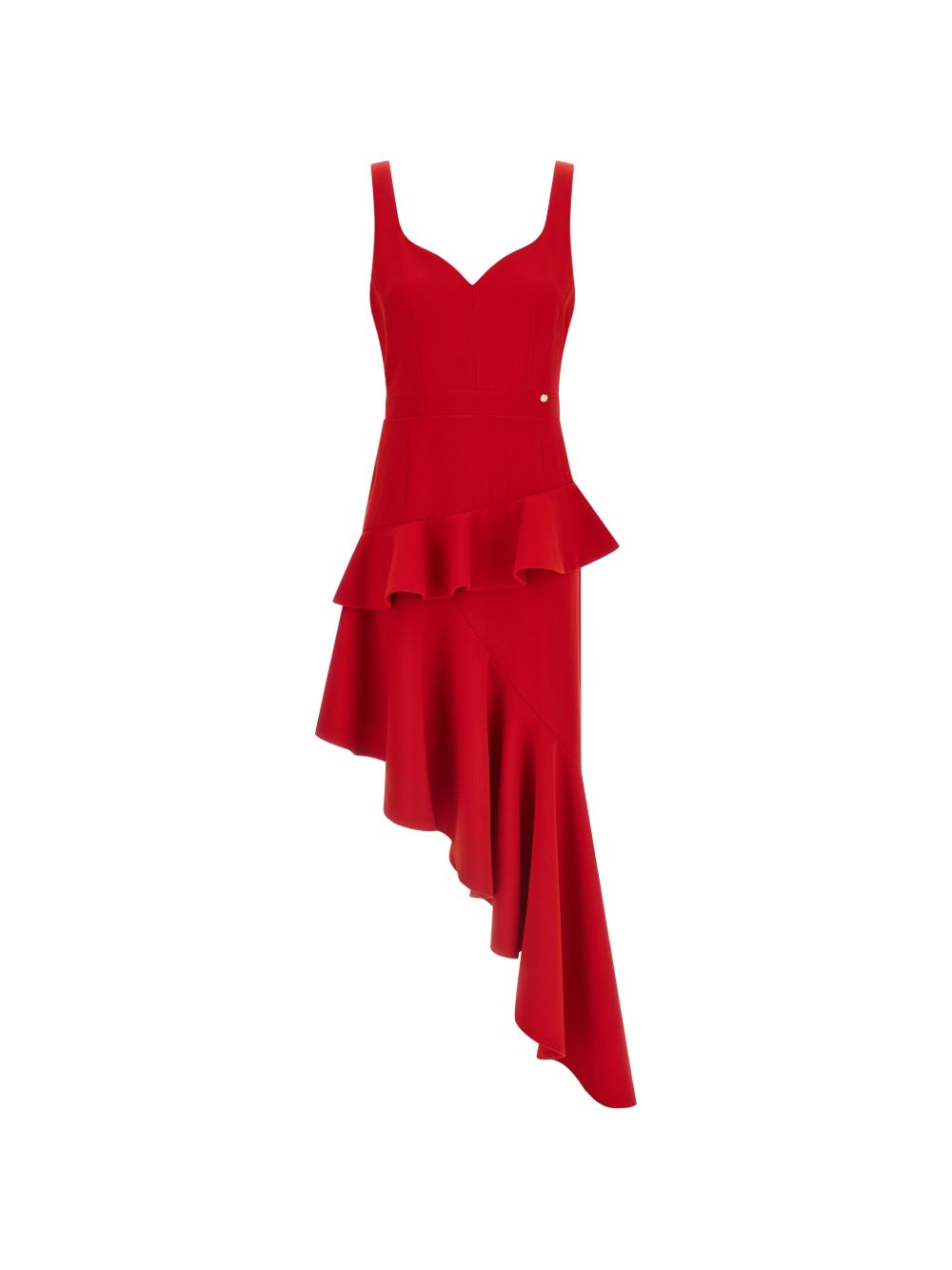 Catalina Women's Silk & Nylon Asymmetric Long Dress