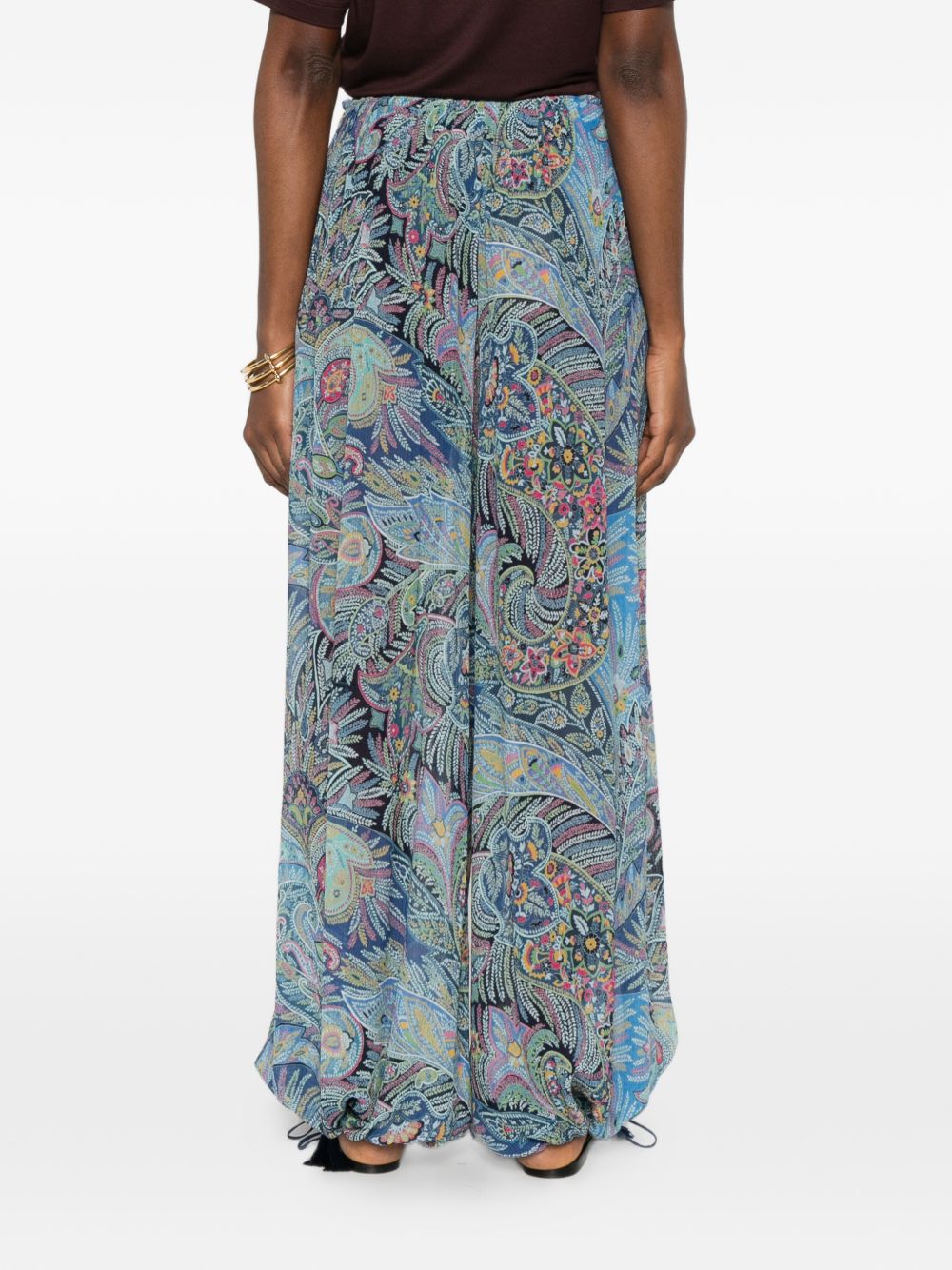 Etro Women's Printed Wide-Leg Trousers