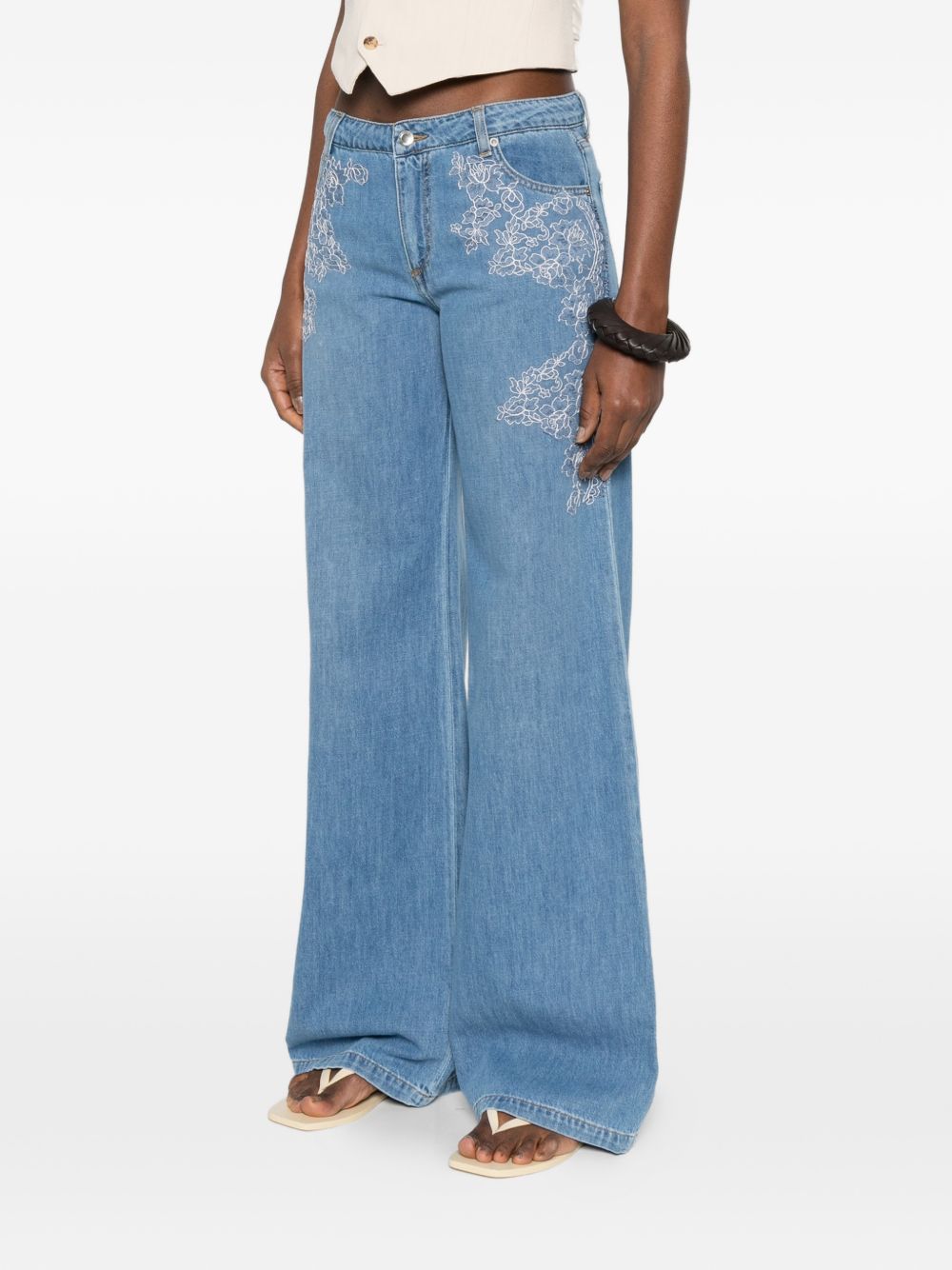 Ermanno Firenze Women's Embroidered Denim Jeans
