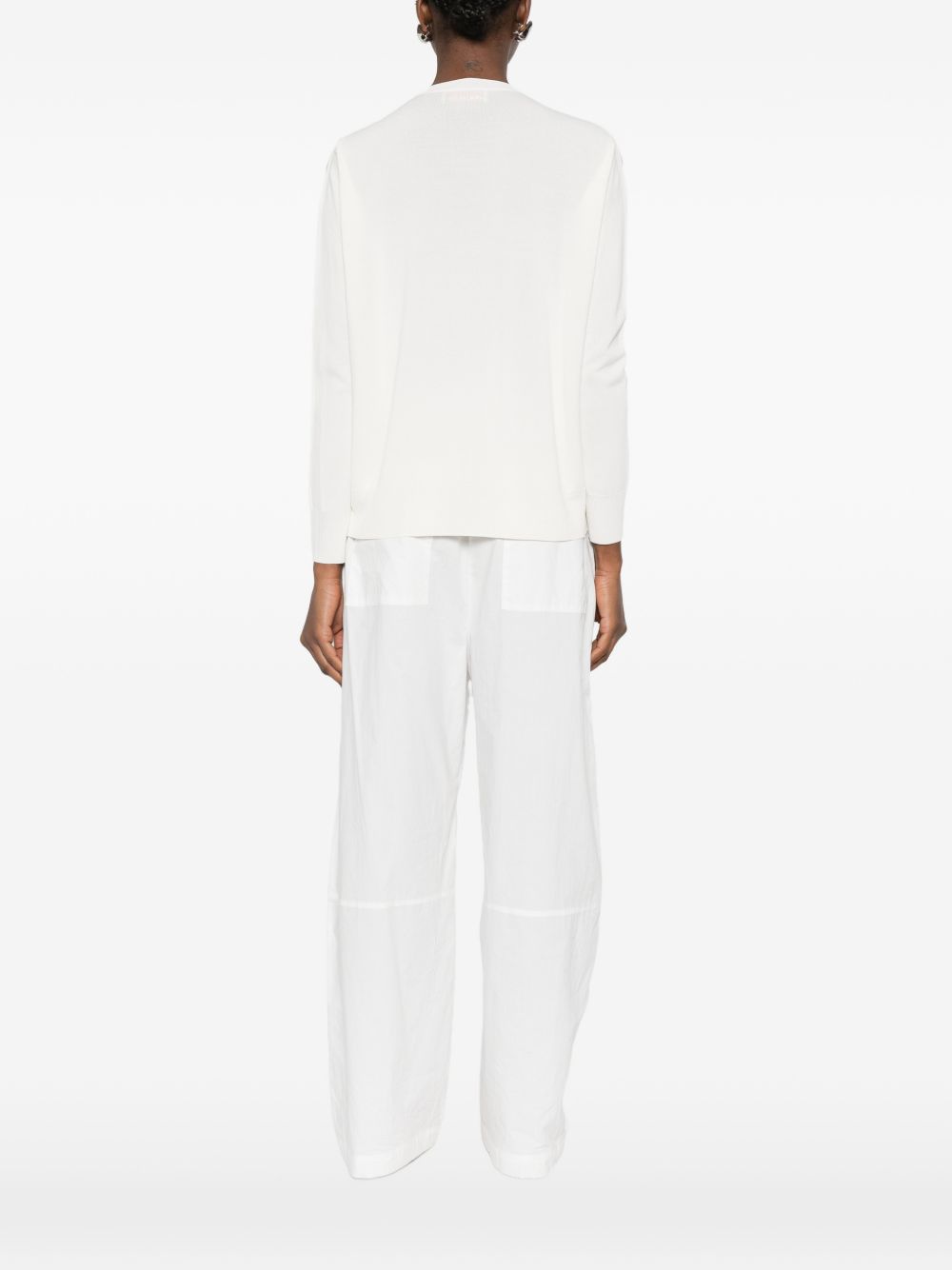 Ermanno Firenze Women's Embroidered Cotton Sweater