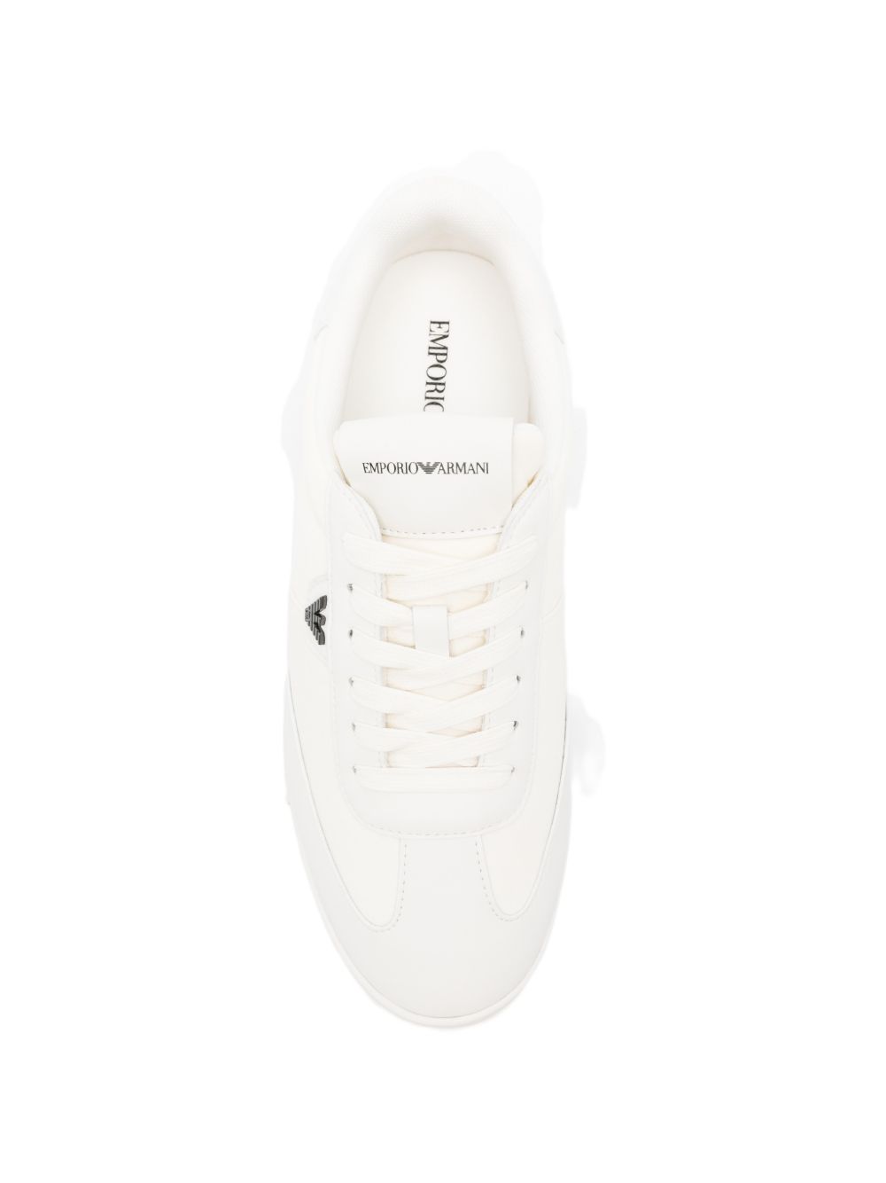 Emporio Armani Men's Nylon Sneakers With Leather Details