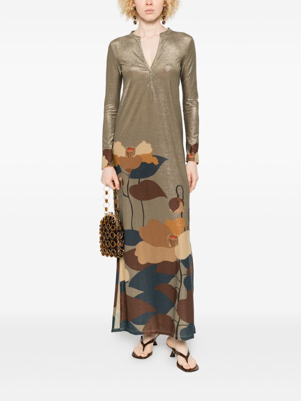 Siyu Women's V-Neck Ninfa Kaftan Dress