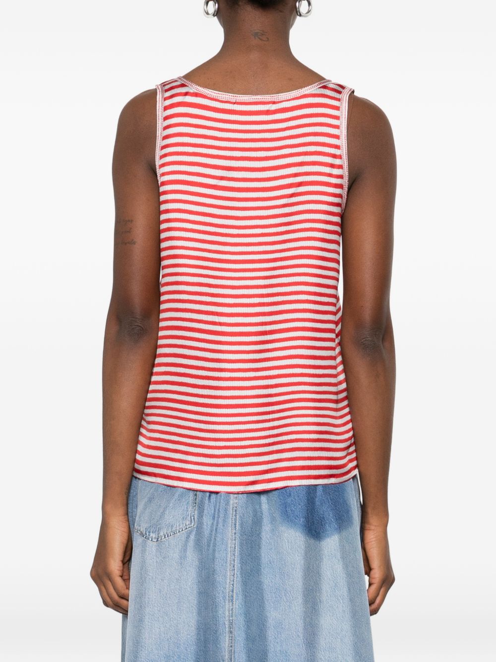 Pierre Louis Mascia Women's Striped Silk Top