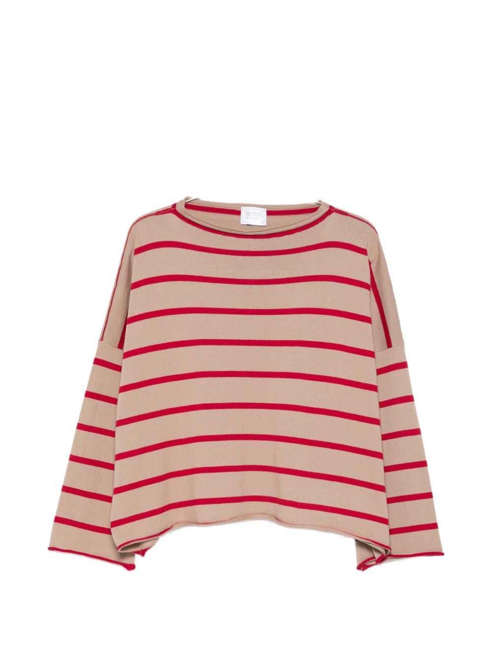 Beyou Women's Cashmere And Cotton Striped Sweater