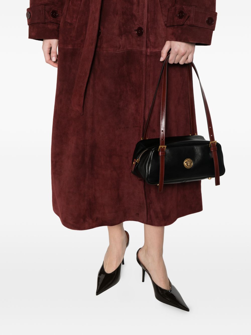 Versace Women's Emblème Nappa Bowling Bag