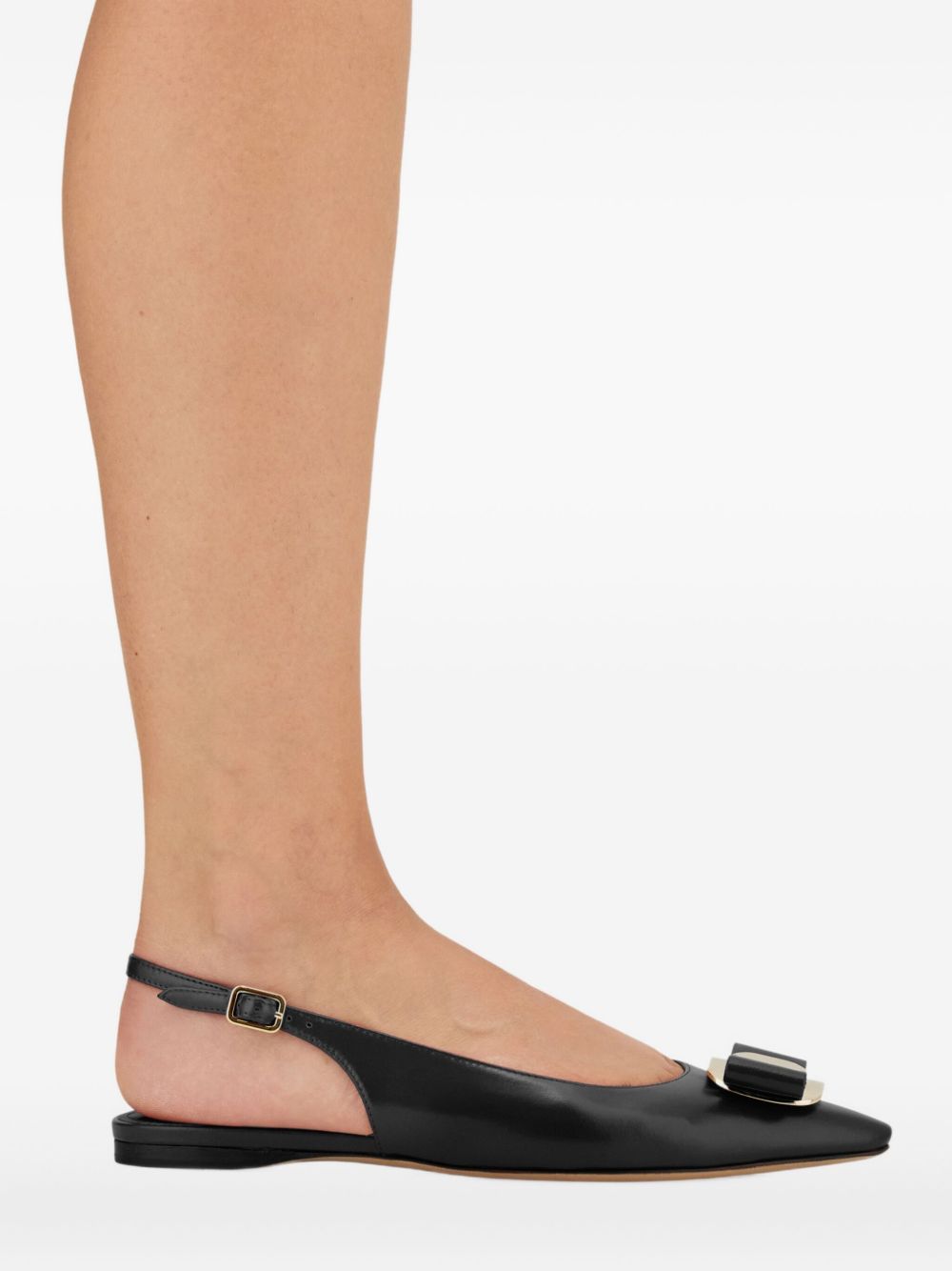 Ferragamo Women's New Vara Plate Flat Slingback