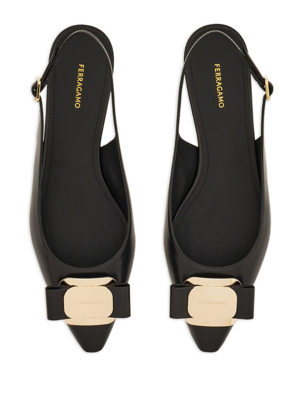 Ferragamo Women's New Vara Plate Flat Slingback