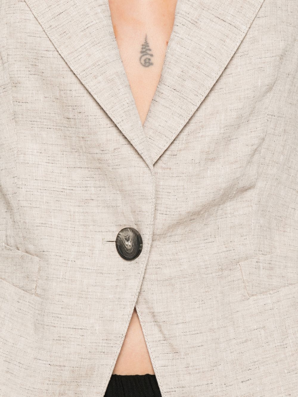 Emporio Armani Women's Linen Single-Breasted Jacket