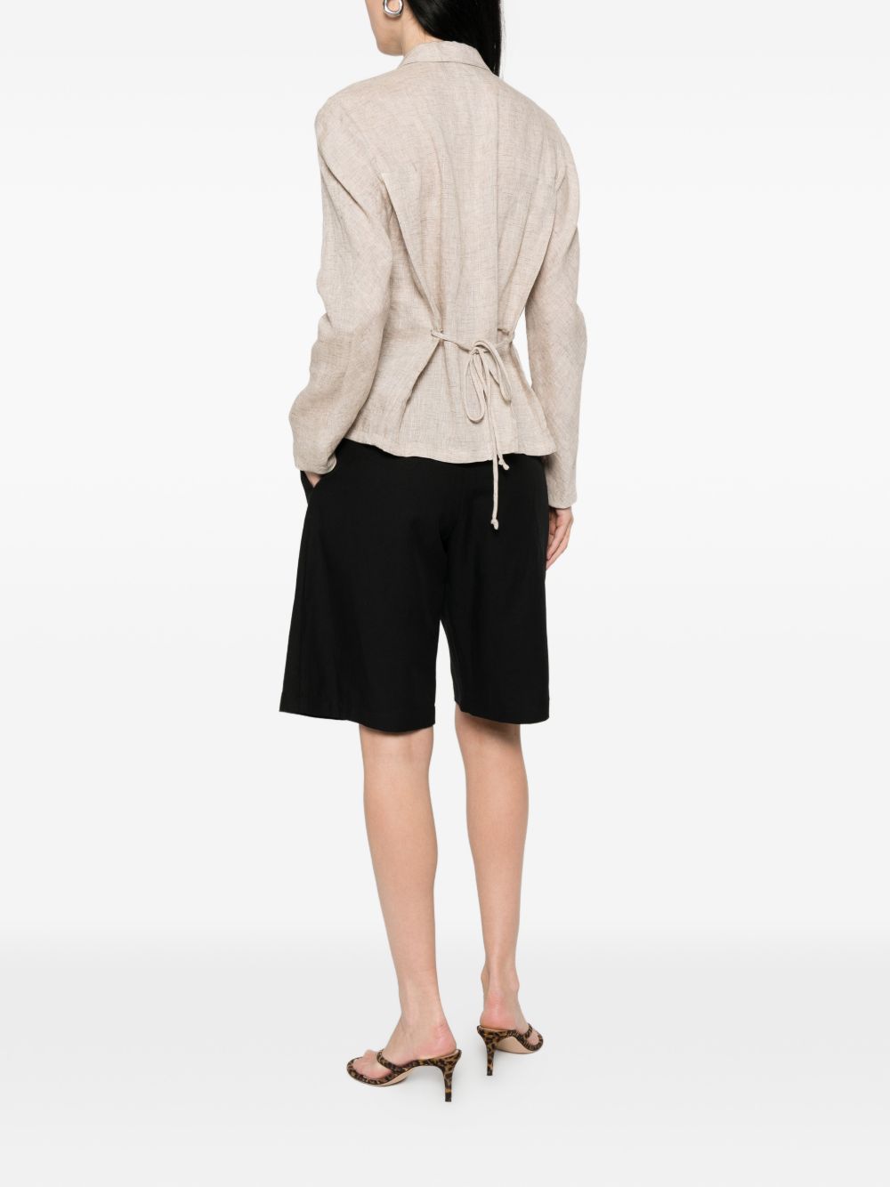 Emporio Armani Women's Linen Single-Breasted Jacket