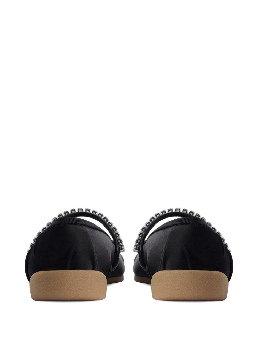 Giuseppe Zanotti Women's Silk Satin Rhinestone Flat Shoes
