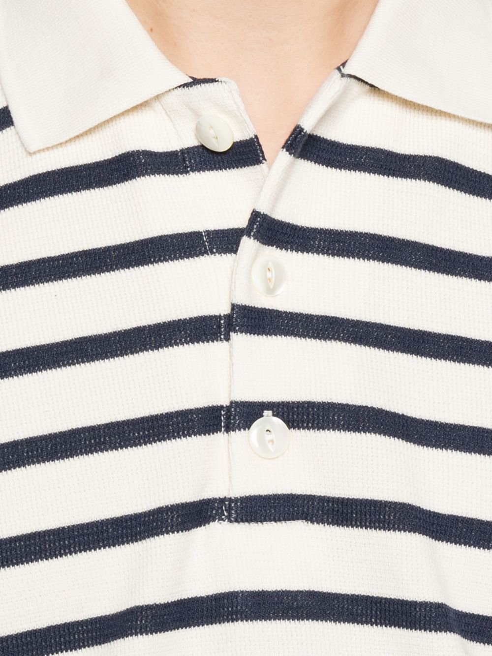 Junya Watanabe Men's Striped Cotton Polo Shirt