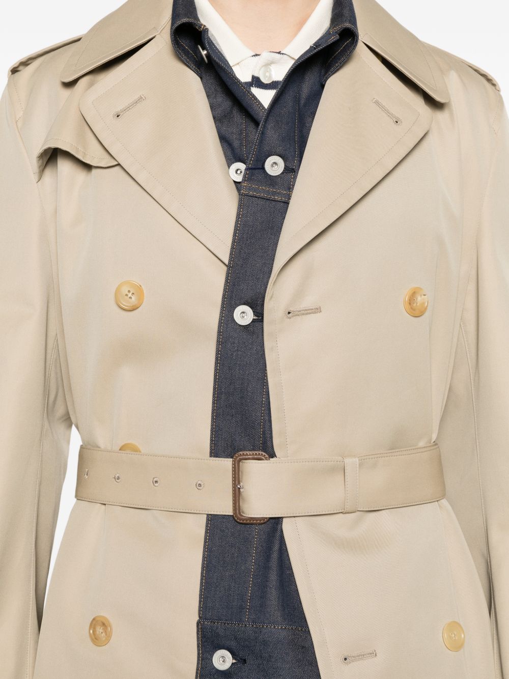 Junya Watanabe Men's Cotton Double-Breasted Coat
