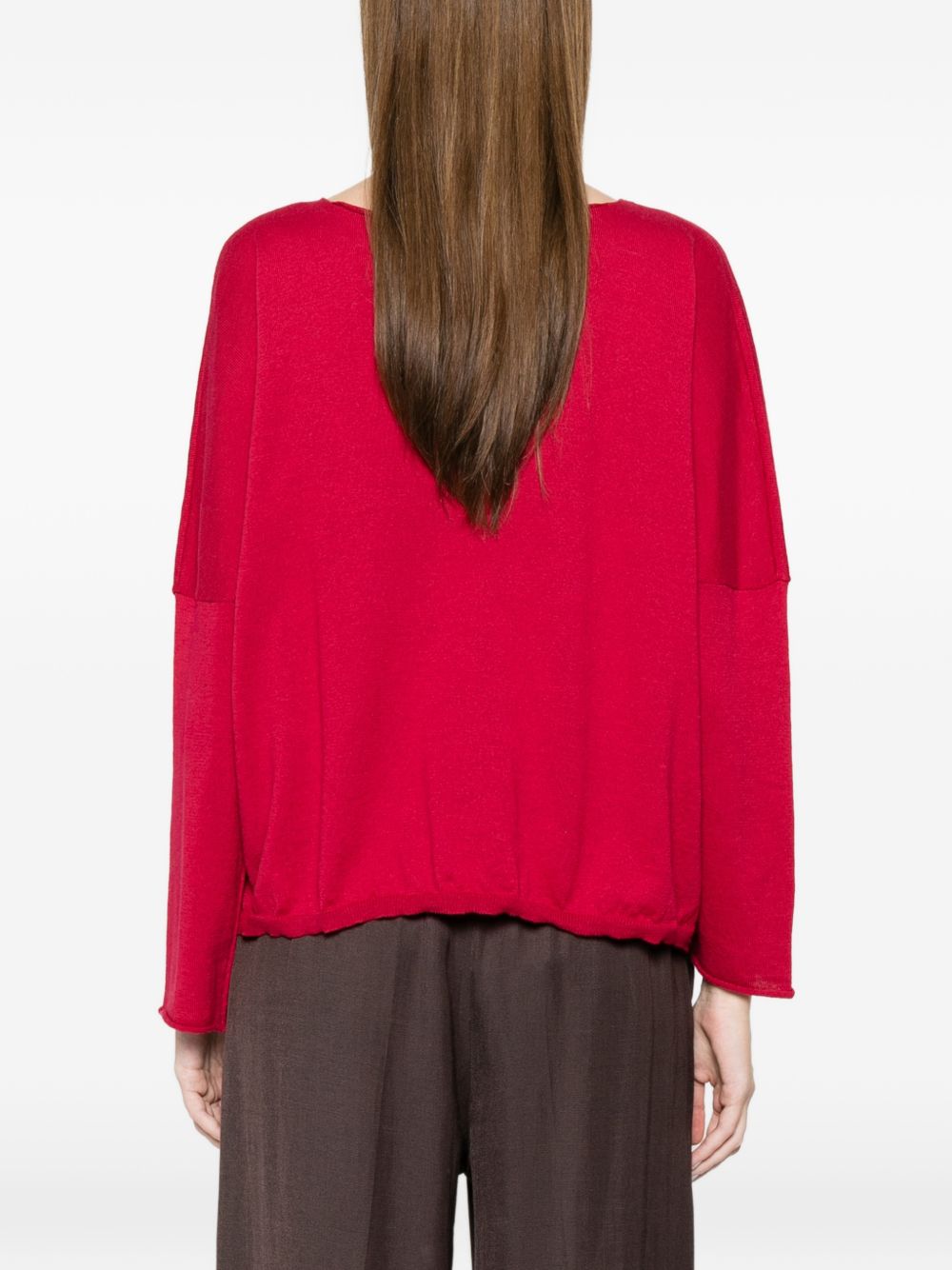 Beyou Women's Cotton Boat-Neck Sweater