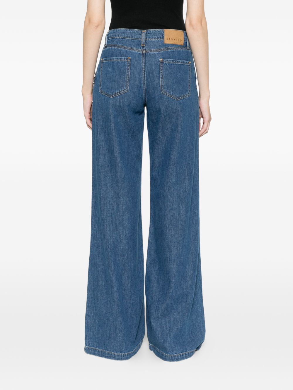 Ermanno Firenze Women's Flared Leg Denim Jeans