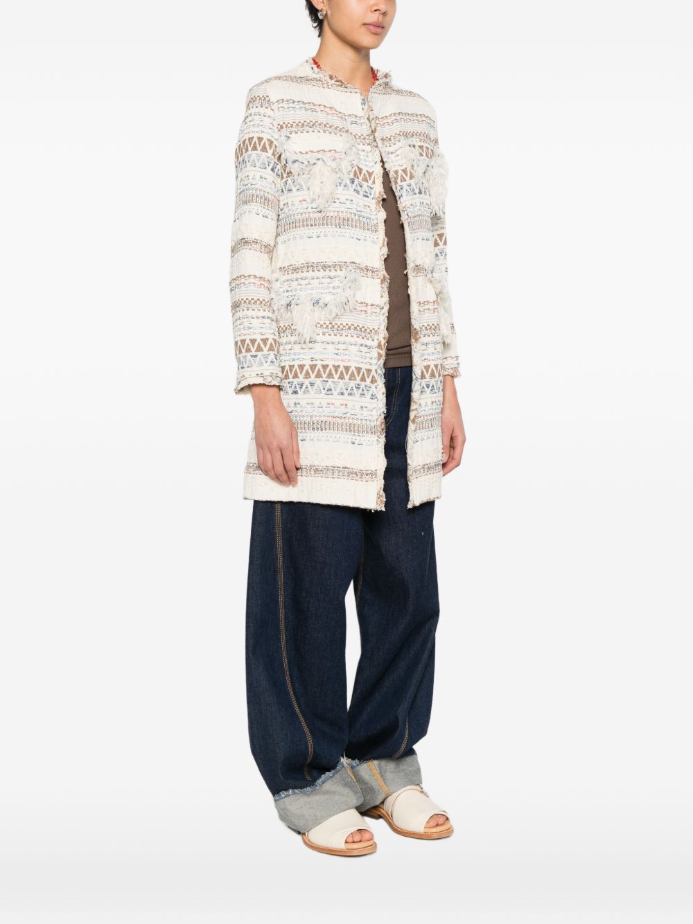 Bye Women's Cotton Blend Caban Coat