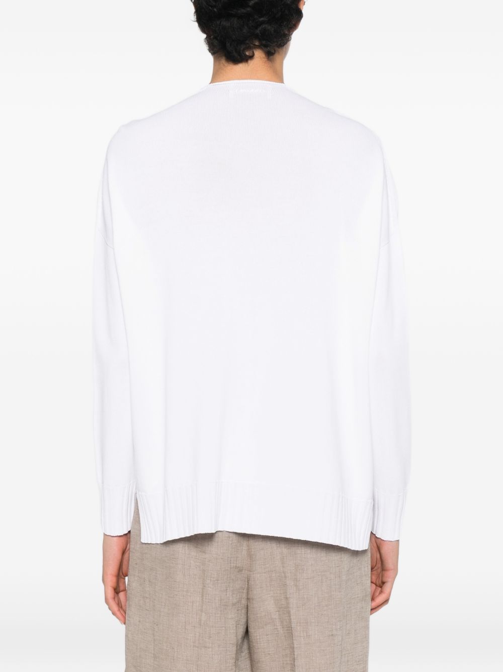 Ermanno Firenze Women's V-Neck Cotton Blend V-Necked Cardigan