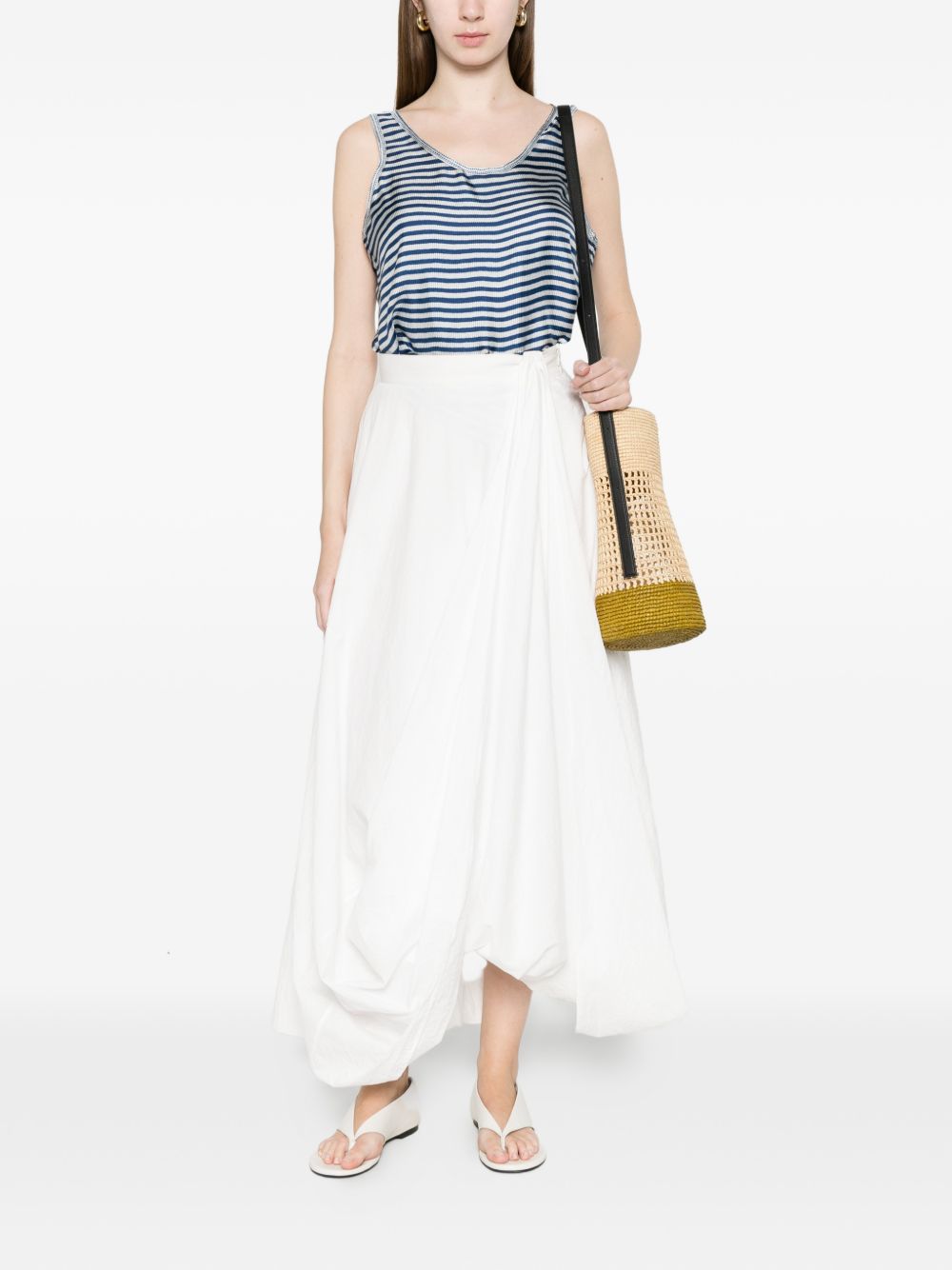 Pierre Louis Mascia Women's Striped Silk Top