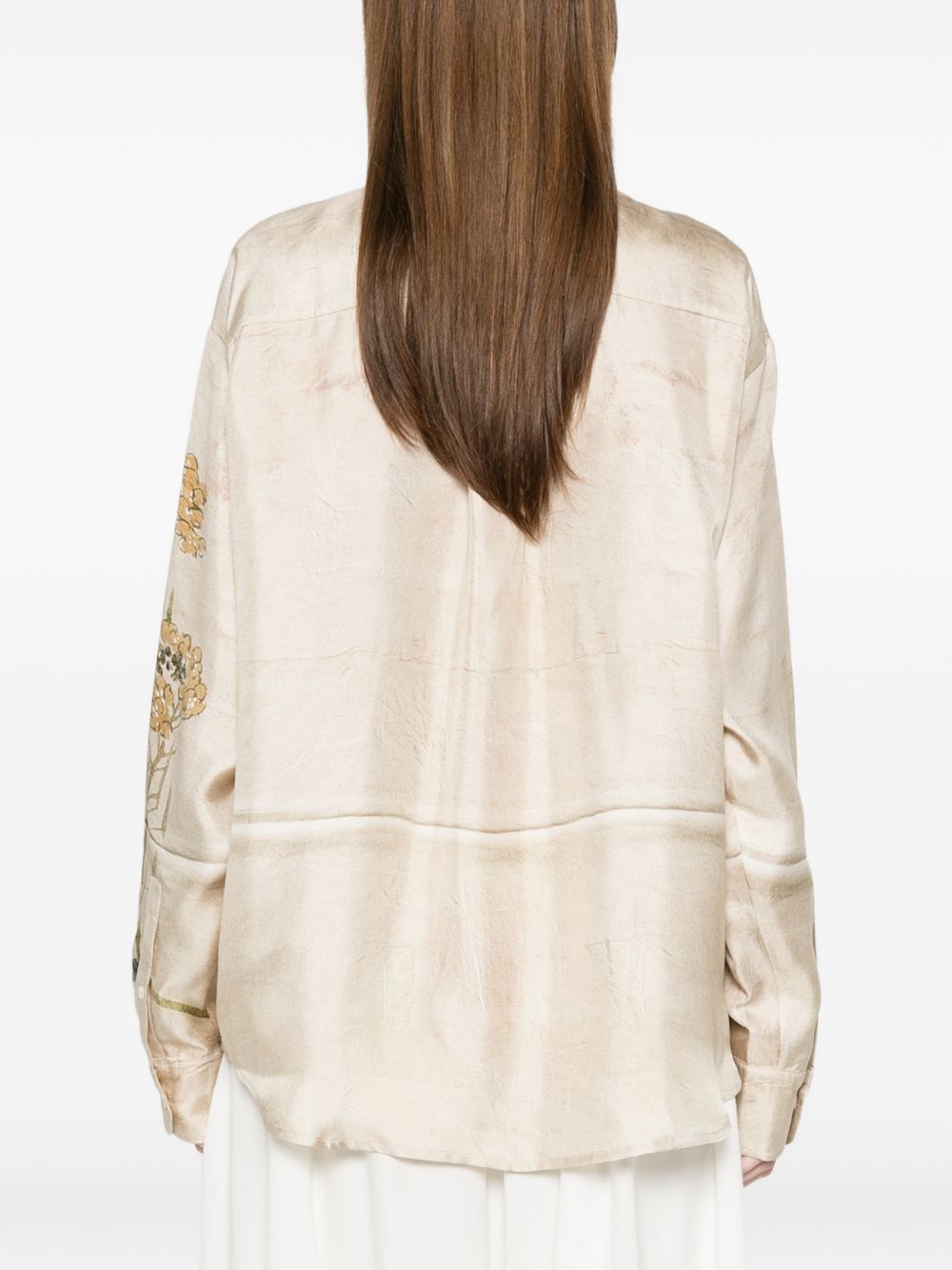 Pierre Louis Mascia Women's Printed Silk Shirt