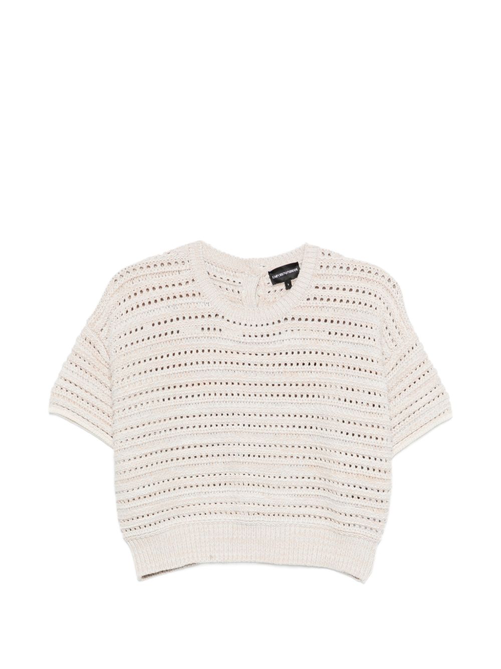 Emporio Armani Women's Cotton Open-Knit Cardigan