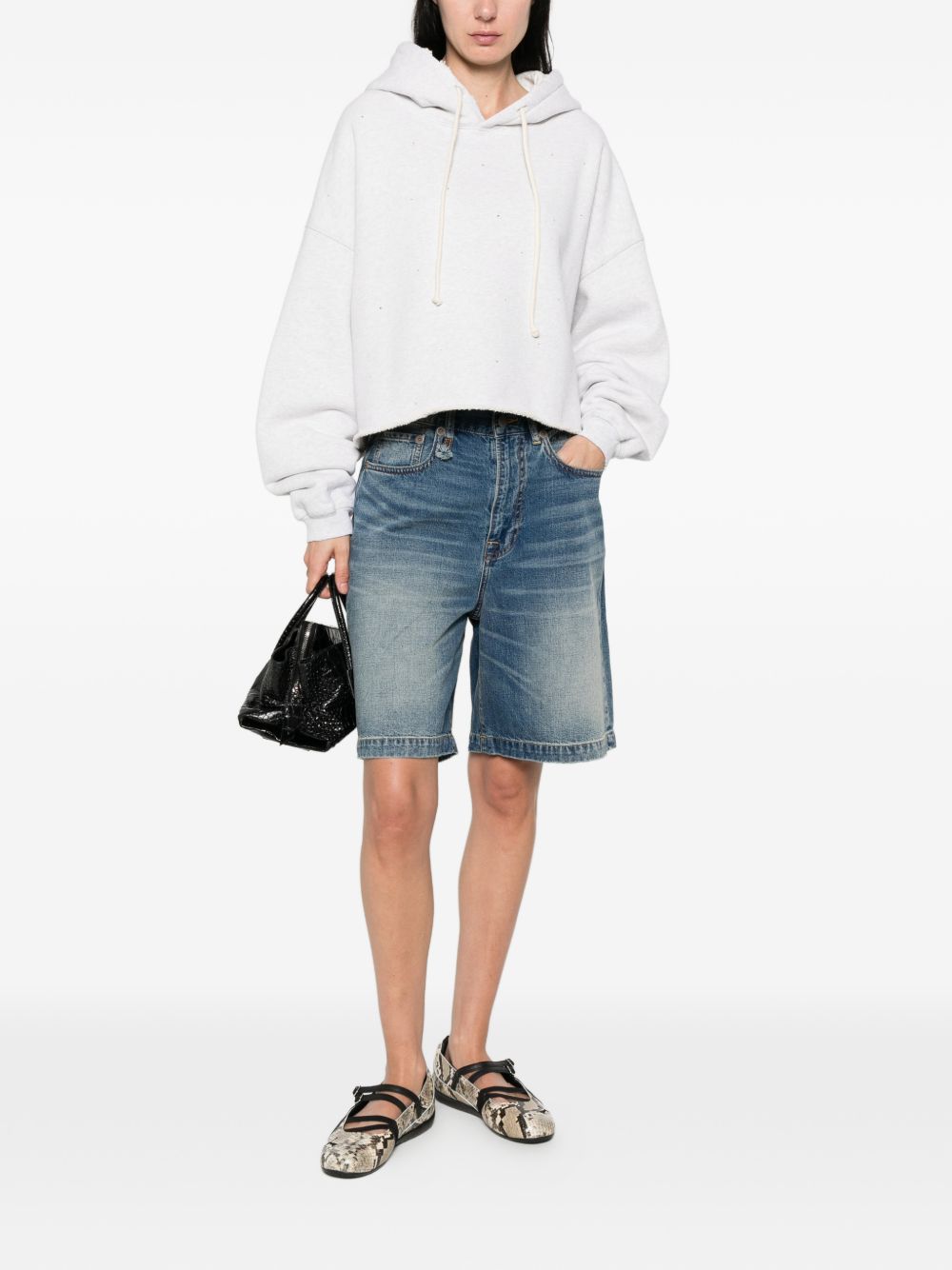Golden Goose Women's Cotton Cropped Hoodie