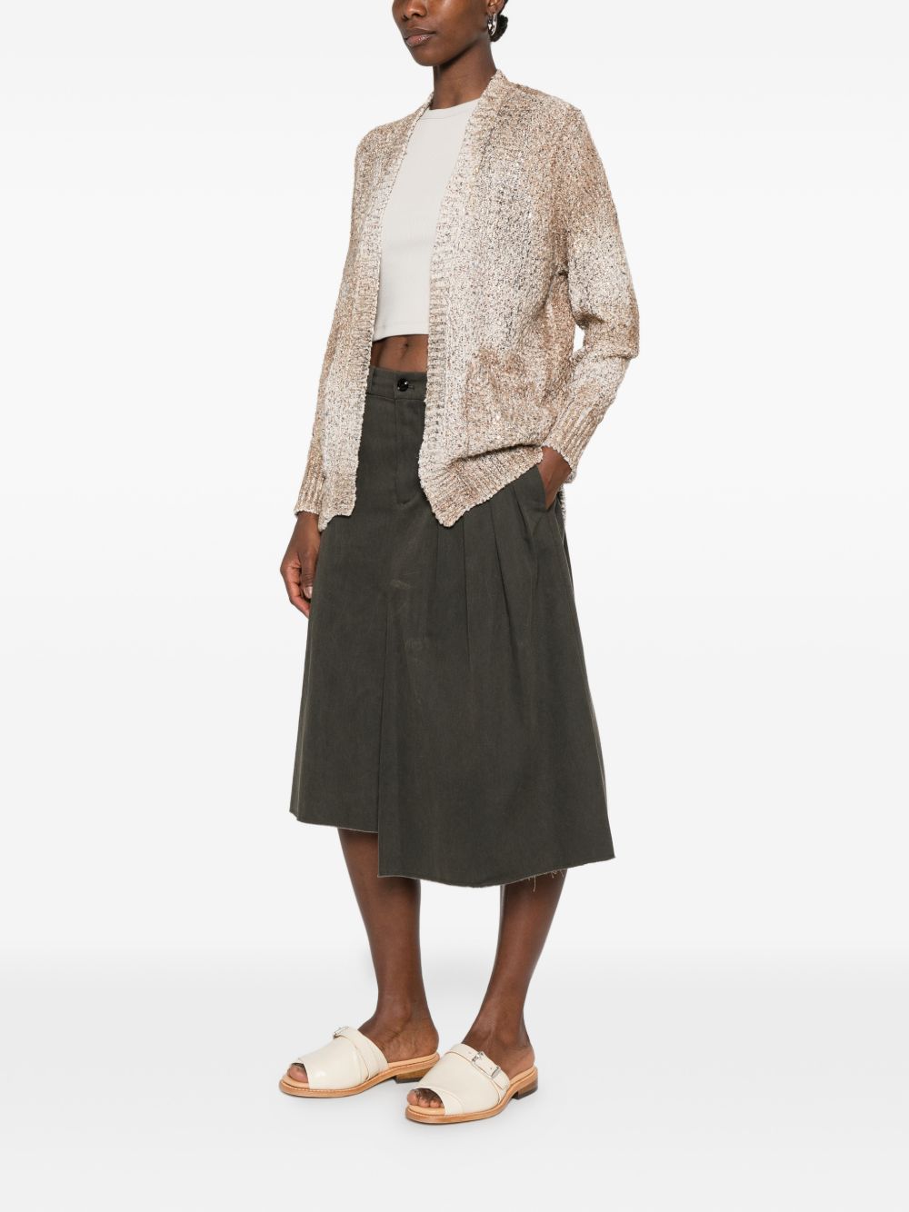 Avant Toi Women's Cotton V-Necked Cardigan