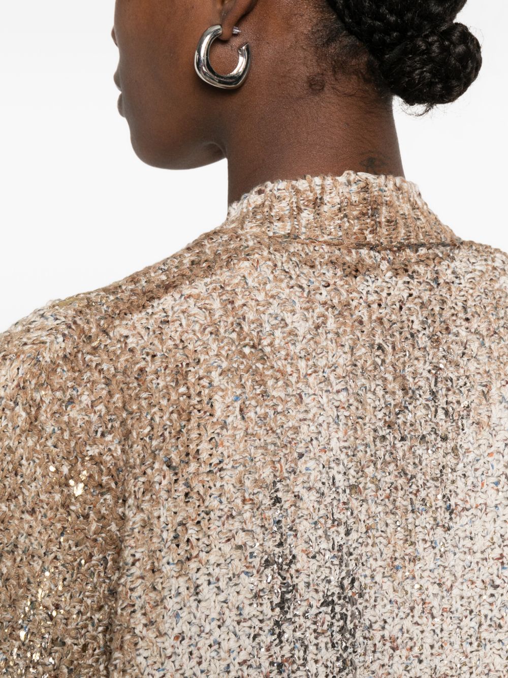 Avant Toi Women's Cotton V-Necked Cardigan