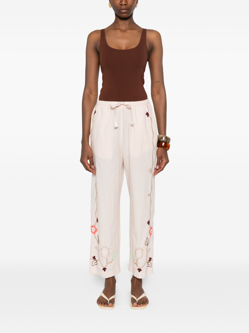 Forte Forte Women's Embroidered Cotton Trousers
