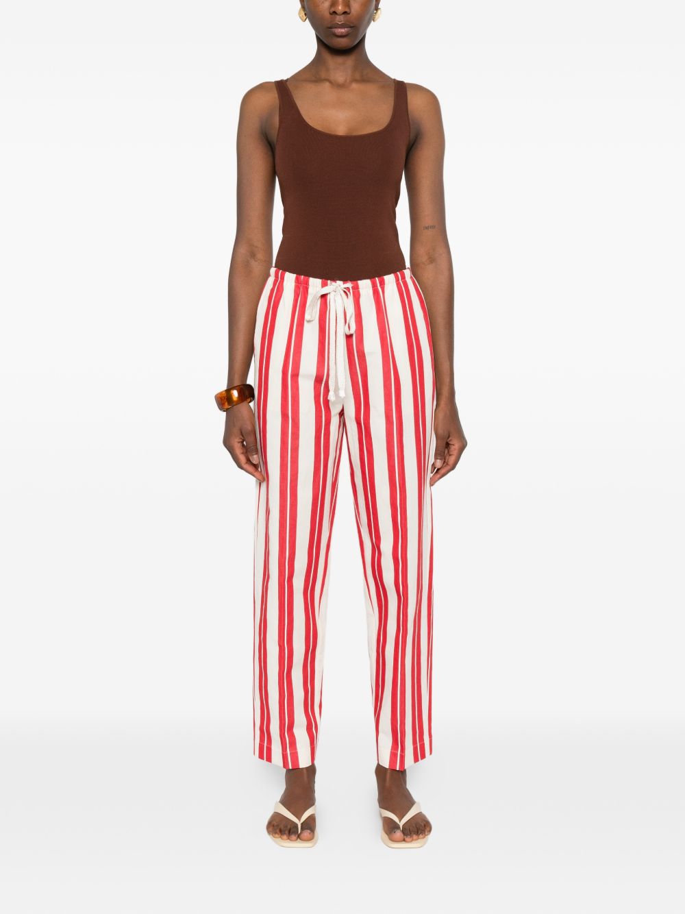 Forte Forte Women's Striped Drawstring Trousers