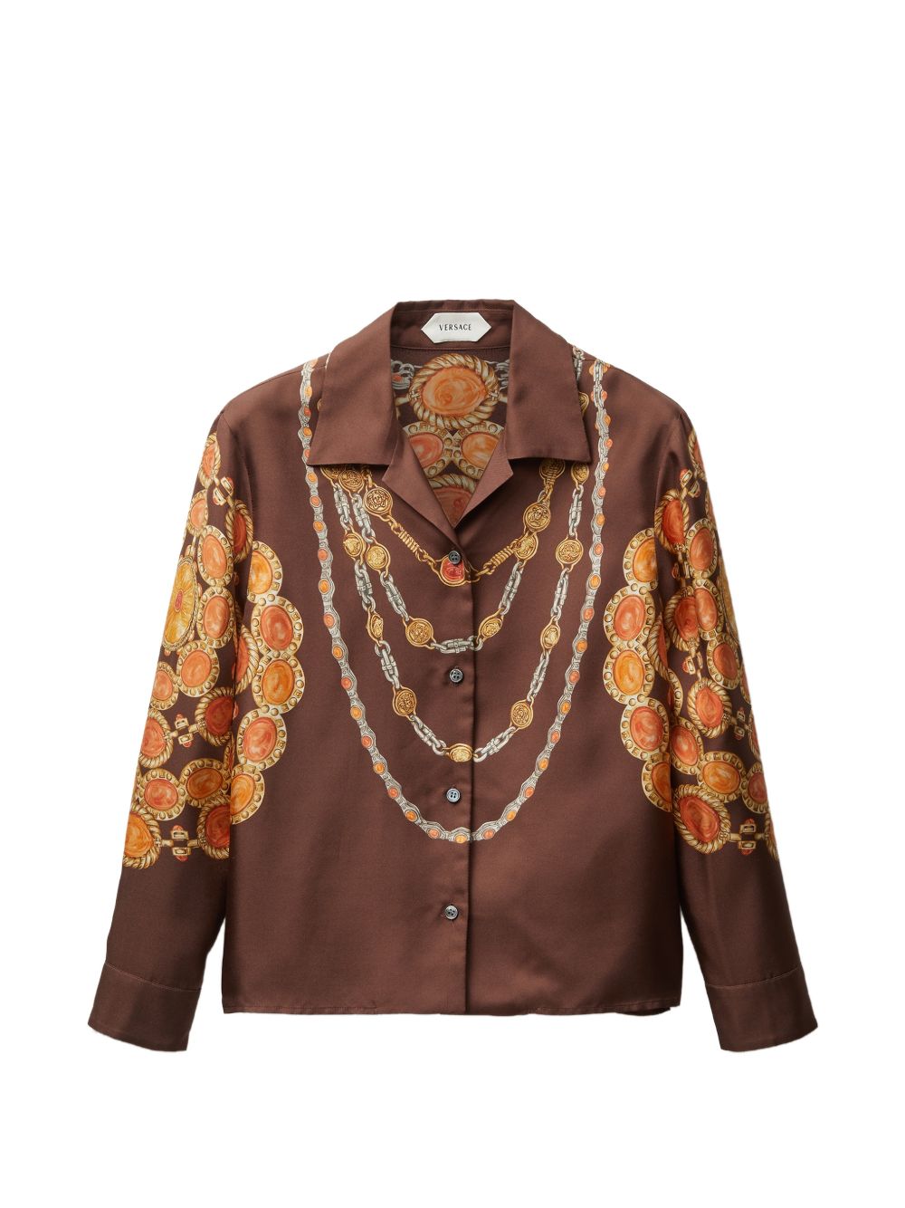 Versace Women's Printed Silk Shirt