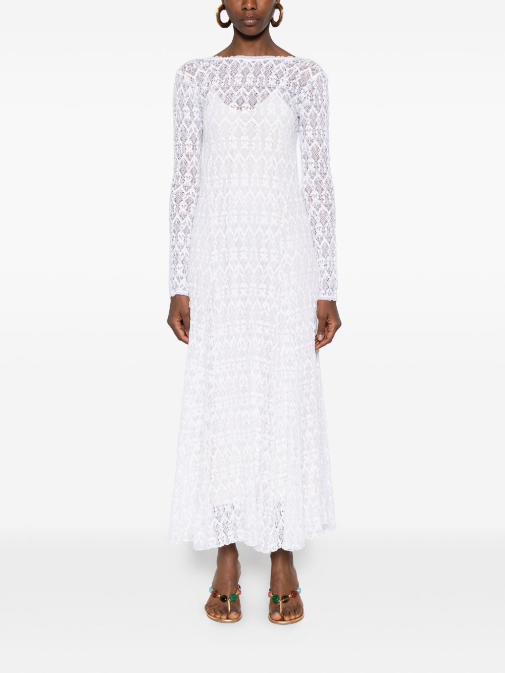 Forte Forte Women's V-Back Lace Long Dress